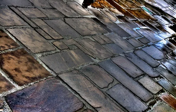 Water, stones, texture