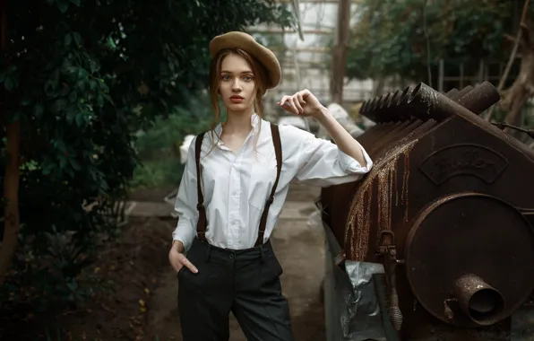 Picture girl, shirt, pants, Pauline, Maks Kuzin
