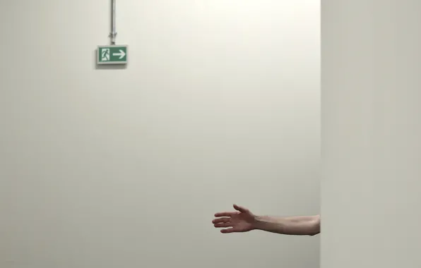 Wall, hands, output