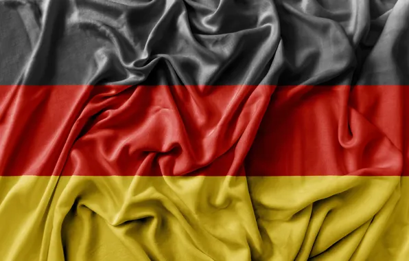 Picture red, black, yellow, Germany, fabric