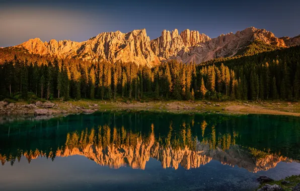 Mountains, nature, lake