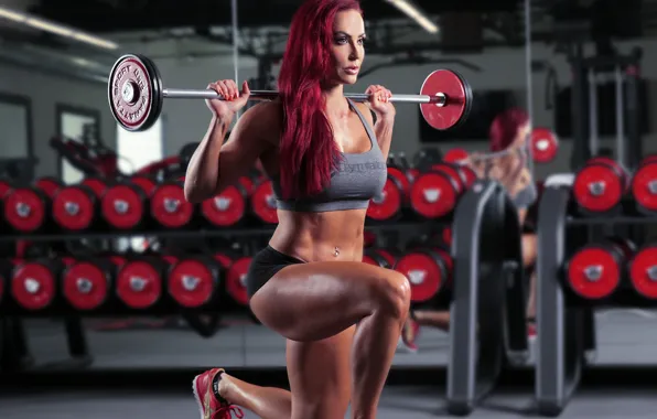 Picture legs, mirror, workout, fitness, gym, Squats with weight, pelirata
