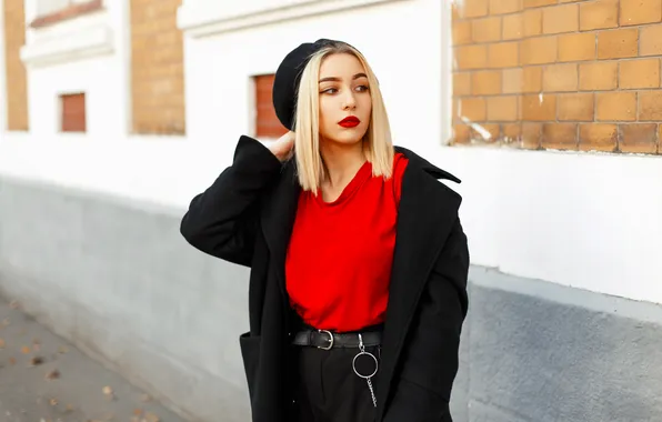 Girl, hat, glamour, lady, good, hair, female, jacket