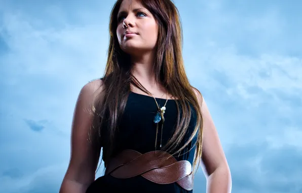 Girl, blue sky, Tanya