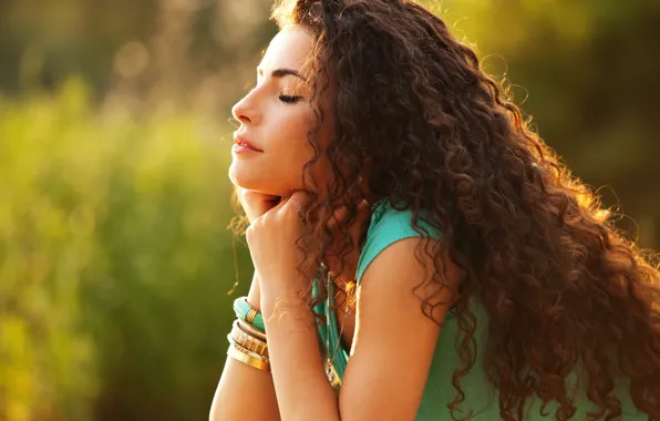 Picture summer, girl, nature