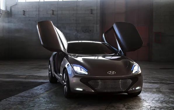 Picture auto, Concept, light, lights, Hyundai, the front, i-oniq