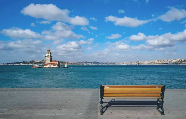 Turkey, istanbul, maiden tower