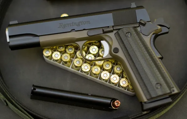 Picture gun, 1911, Remington, semi-automatic pistol