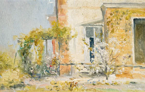 Landscape, house, picture, 1913, The Eyrie, Tom Roberts, Tom Roberts