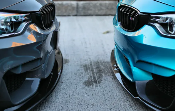 Picture BMW, Blue, Gray, F80, Sight, Versus
