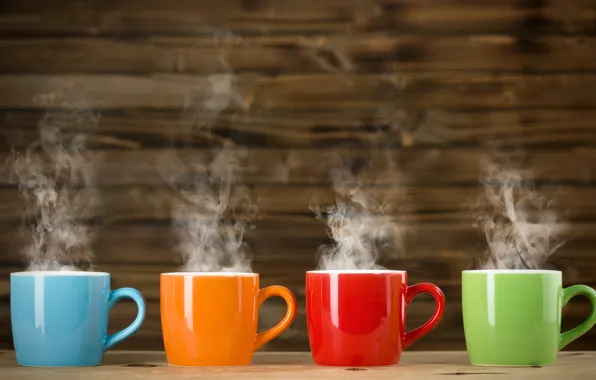 Color, orange, blue, red, green, couples, Cup, colorful