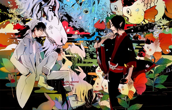 The demon, art, guys, Hoozuki no Reitetsu, cold-blooded Hozuki