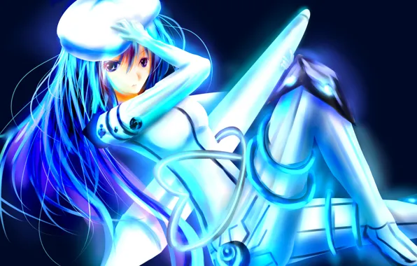 Girl, hat, anime, art, handle, kitamuraeri, pixiv-tan