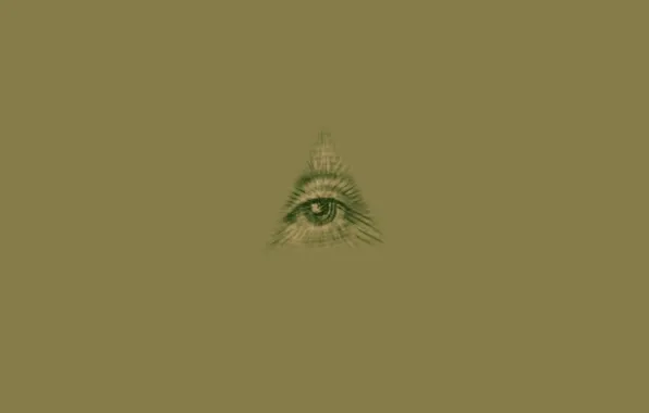 Eyes, minimalism, triangle, masons, The Illuminati, 1 color, the Illuminati, masons