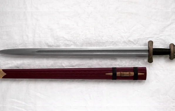 Picture Sword, Sheath, A Carolingian, Gjermundbu