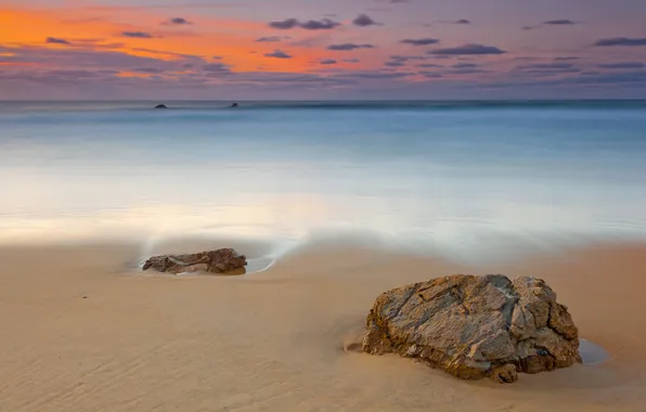 Picture sand, sea, the sky, water, surface, stones, the ocean, shore