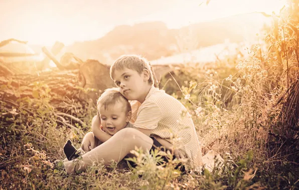 Children, mood, brothers