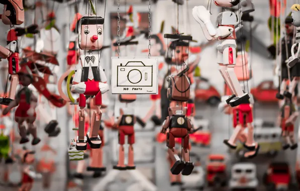 Picture macro, background, toys
