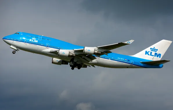 Picture Boeing, KLM, Boeing 747-400M