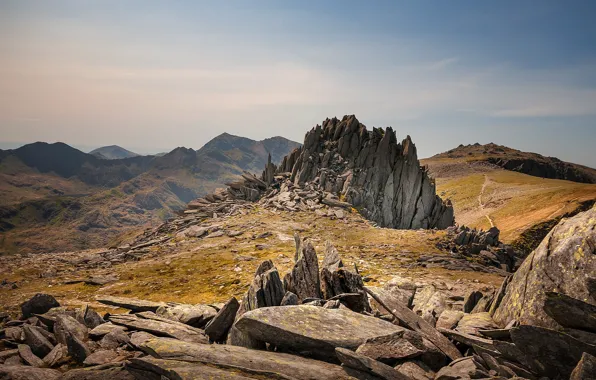 Rocks, Wales, Snowdonia