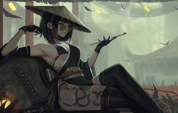Fantasy, character, anime, battle, fan art, Illustration, neo, anime girl