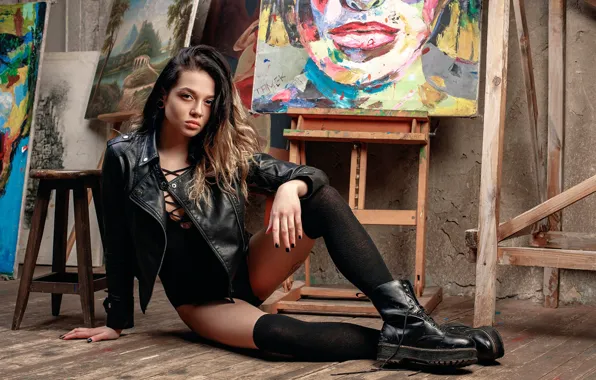 Picture picture, legs, creativity, Studio, Polina Svetlova