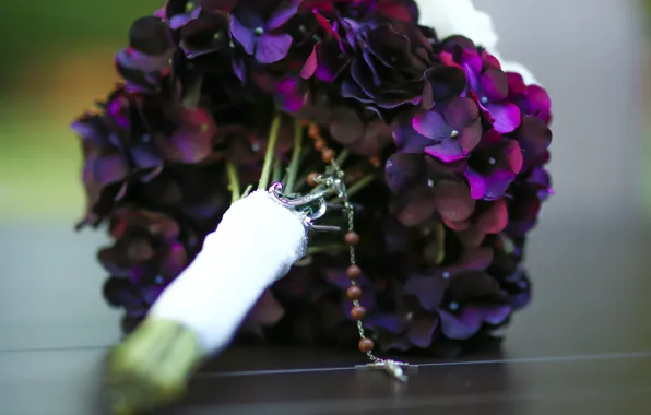 Bouquet, petals, wedding