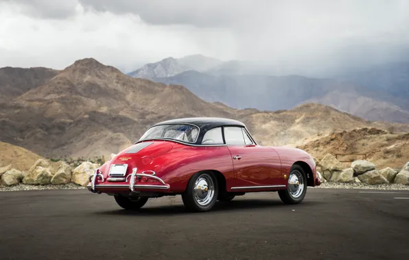 Car, Porsche, mountains, 1959, 356, Porsche 356A 1600 Cabriolet