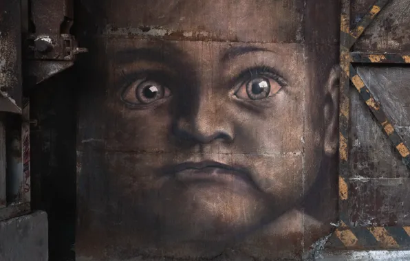 Wall, graffiti, naturalism