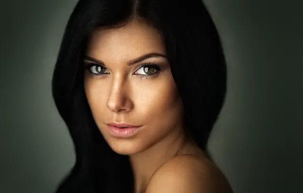 Picture look, face, background, model, hair, beauty, Terezka