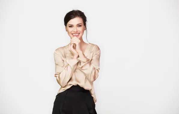 Girl, smile, blouse, singer, Elena Temnikova