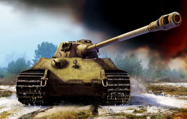 Picture PzKpfw VI Ausf. B, King tiger, Royal tiger, Panzerkampfwagen VI Ausf. B, Tiger II, King …