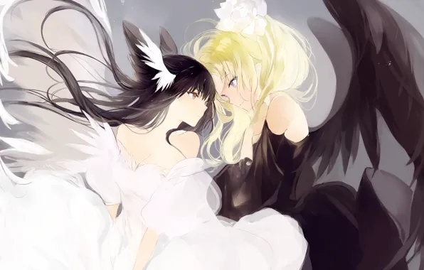 Picture girl, angel, art