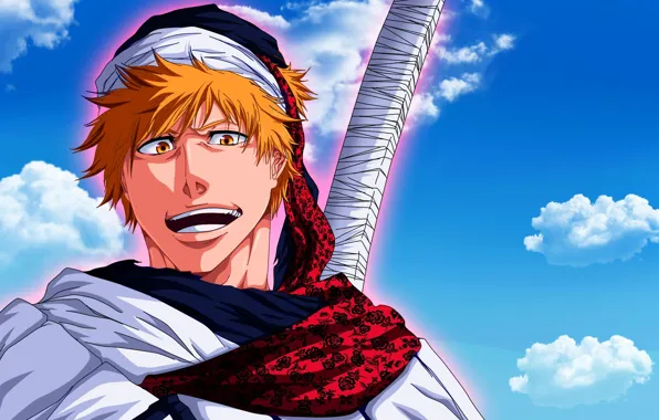 Sword, game, Hero, Bleach, anime, katana, boy, Ichigo