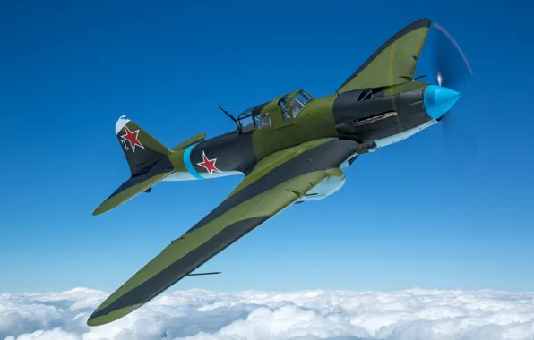 Picture The plane, The Second World War, Il-2, Attack, Il-2M3, THE RED ARMY AIR FORCE