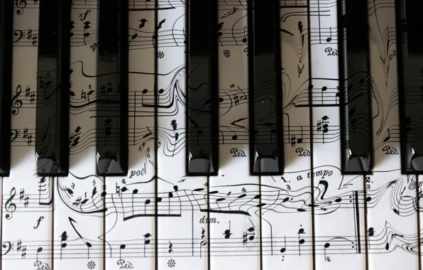 Music, keys, piano