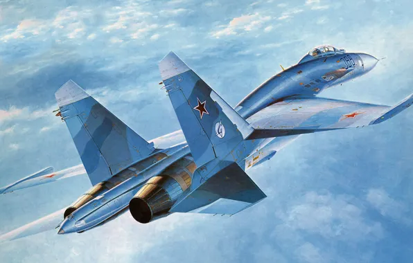 Picture Sukhoi, Su-27, Energo5, Soviet Air Force, Flanker-B