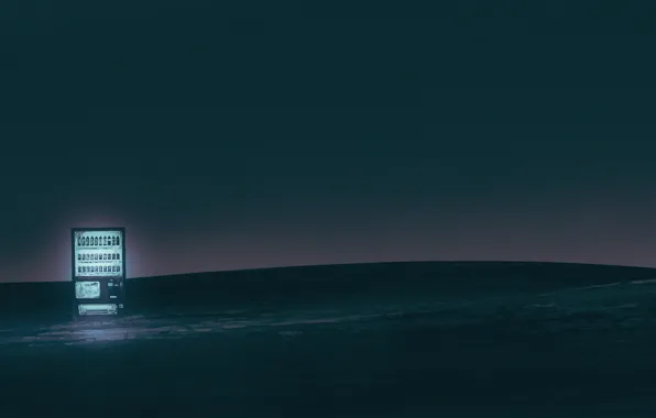 Night, machine, drinks, desert