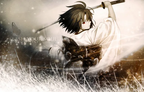Picture Wallpaper, sword, samurai, Anime