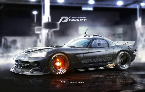 Auto, Black, Figure, Machine, Dodge, Car, Car, Art