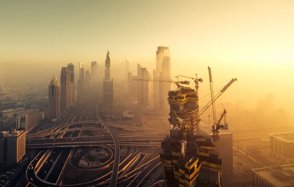 Construction, home, Dubai, UAE, cranes