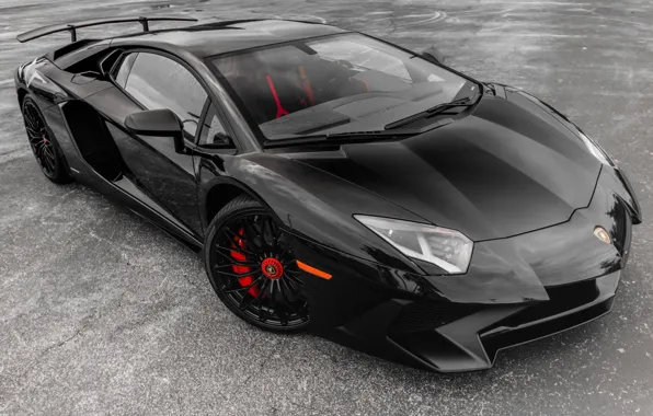 Lamborghini, Black, Aventador, LP-750