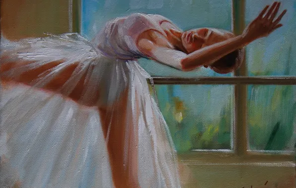 Picture girl, movement, ballerina, lesson, Laszlo Gulyas, Laszlo Gulis