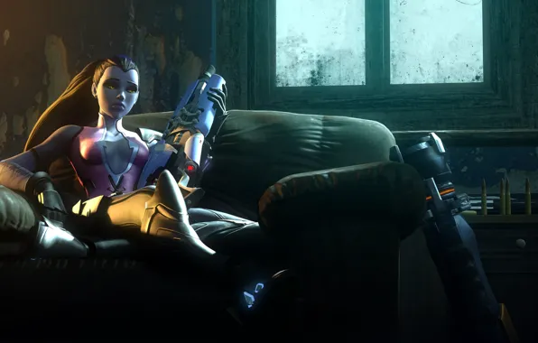 Girl, blizzard, sniper, overwatch, widowmaker, Amélie Lacroix