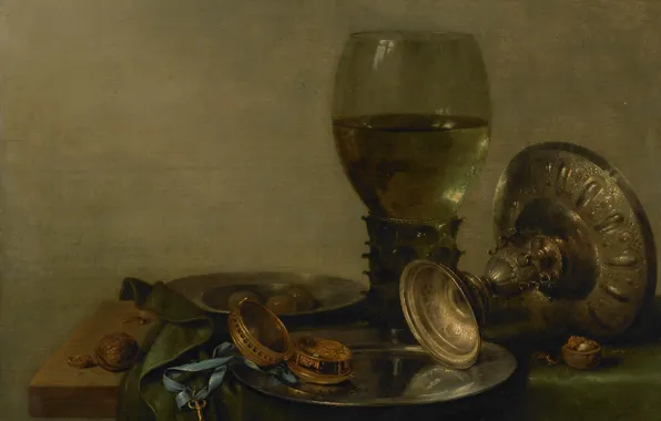 Oil, picture, Willem Claesz Heda, Still life with Cup