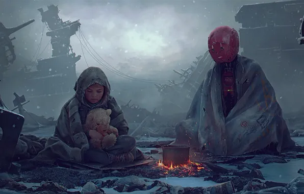 Two, SCi fi, Vladimir Manyukhin, The two of us and I was alone..., Concept ar