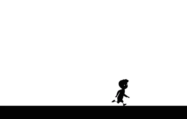 Background, black and white, character, Limbo