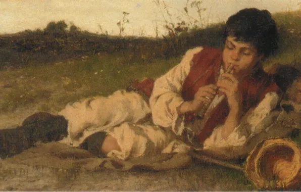 FLUTE PLAYER, the guy with the pipe, BOHM