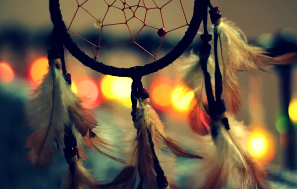 Picture feathers, talisman, amulet, Dreamcatcher, Dreamcatcher