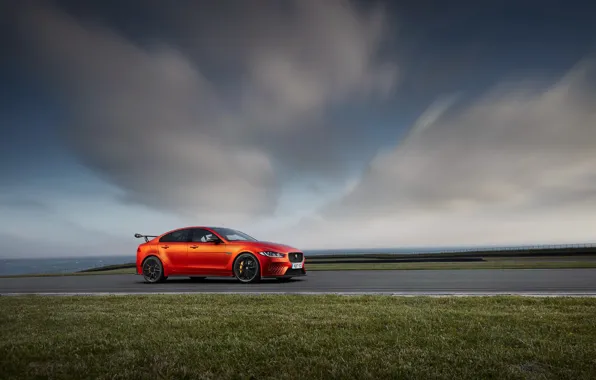 Car, Jaguar, sky, vegetation, Jaguar XE SV Project 8